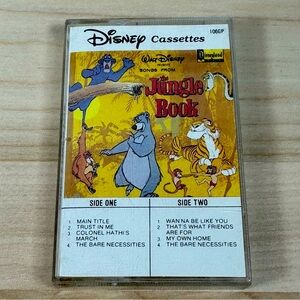 Disney Cassettes Jungle Book Vintage 1985 GUC